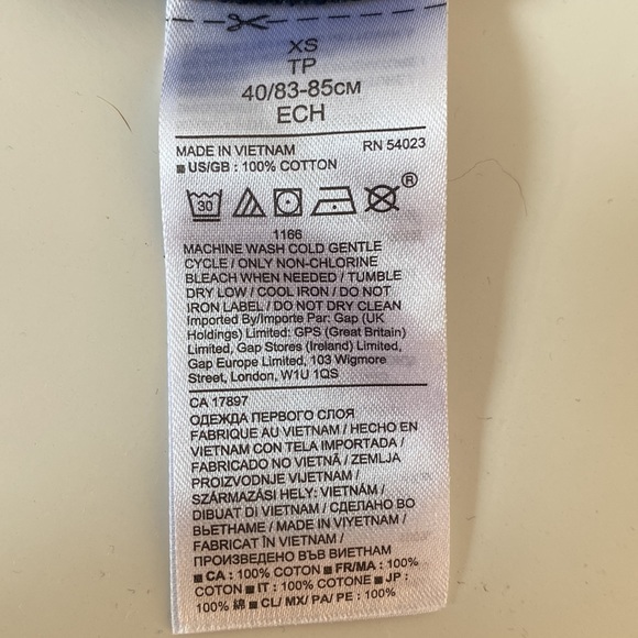 NWT!!! Navy Blue Banana Republic Side Tie Tee - Picture 6 of 6